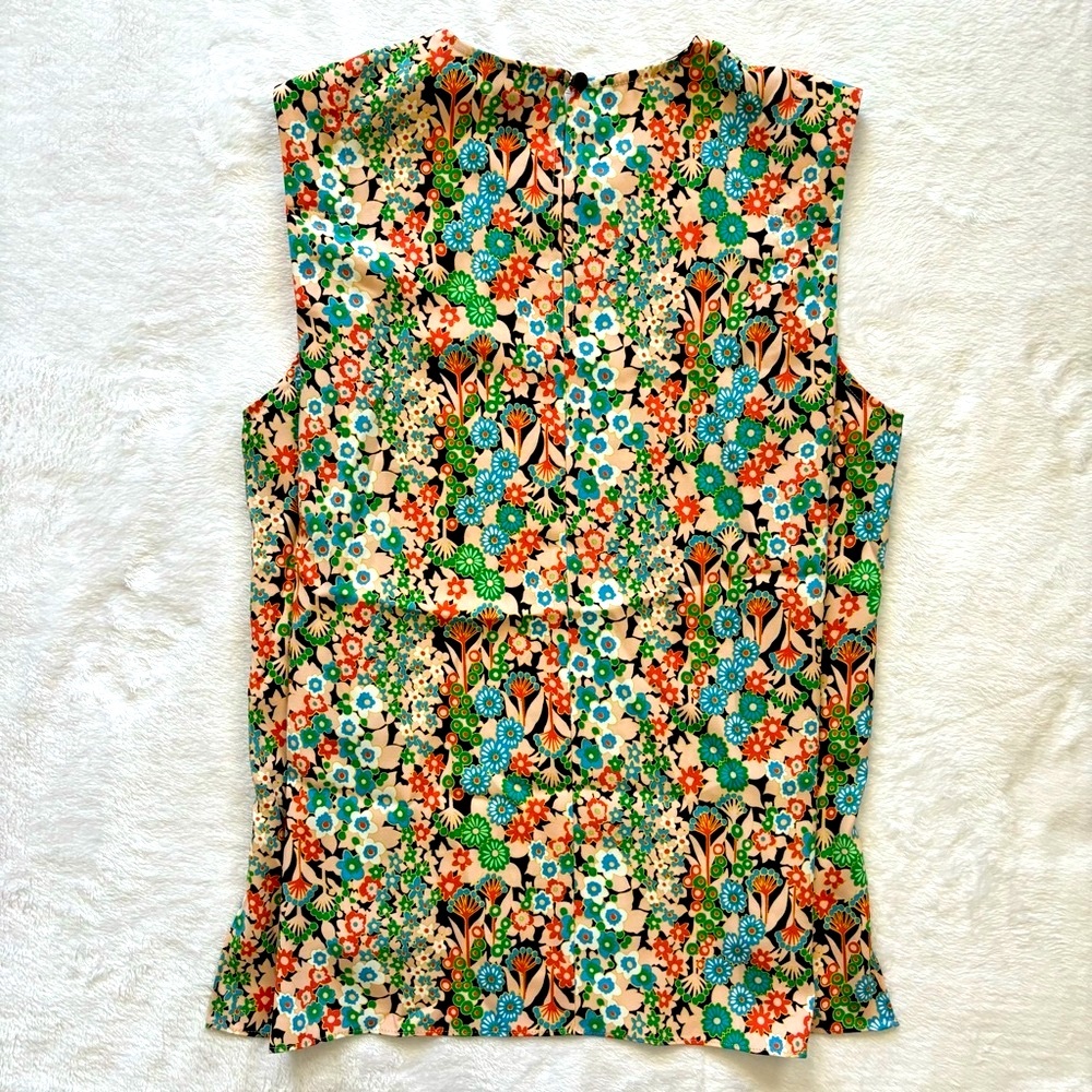 TED BAKER Nelliy Sleeveless Floral Top with Shoulder Detail—4-6 - Picture 10 of 16